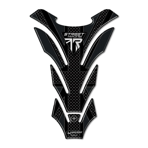 Adesivo 3D Paraserbatoio moto compatibile con Triumph Street Triple 765 R 2023