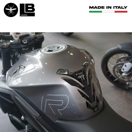 Adesivo 3D Paraserbatoio moto compatibile con Triumph Street Triple 765 R 2023