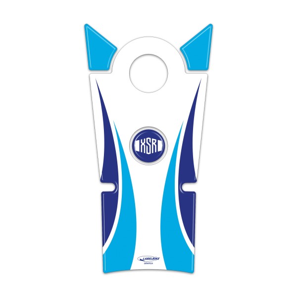 3D Sticker Guardabarros Motocicleta compatible con Yamaha XSR700 Historic Blanco 2022