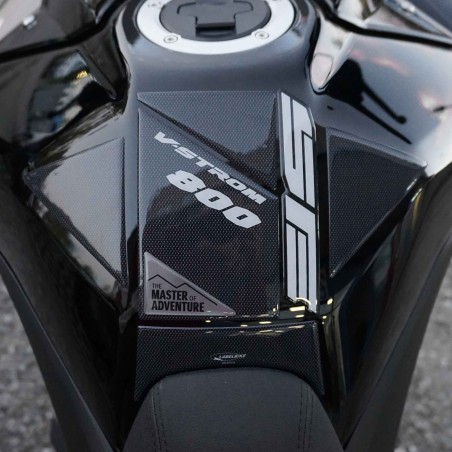 Adesivo 3D Paraserbatoio protezione moto compatibili con Suzuki V-Strom 800SE