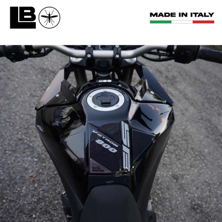 Adesivo 3D Paraserbatoio protezione moto compatibili con Suzuki V-Strom 800SE