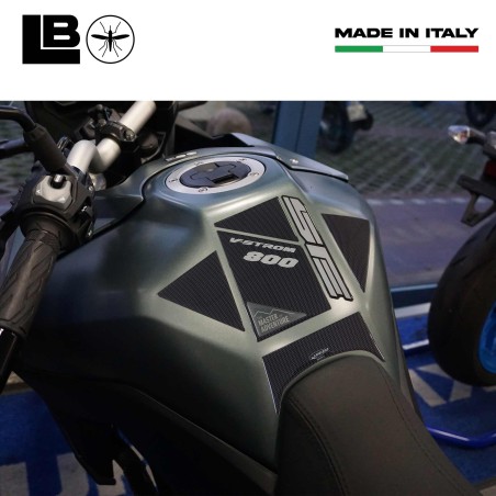 Adesivo 3D Paraserbatoio protezione moto compatibili con Suzuki V-Strom 800SE