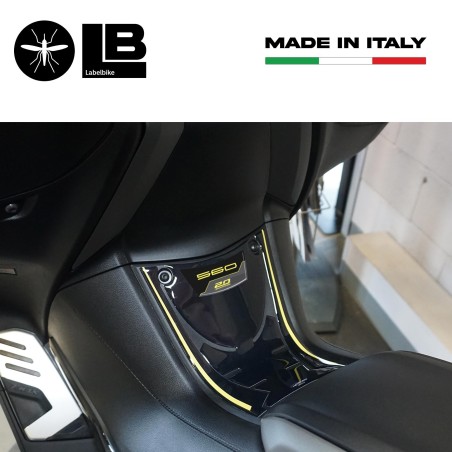 3D Front Trittbrett Aufkleber kompatibel mit Yamaha Tmax 560 20Th Anniversary