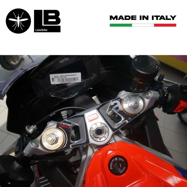 Adesivo 3D Piastra Forcella Sterzo compatibile con Aprilia RS 660 2020-2025