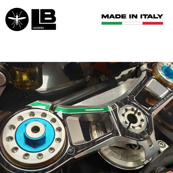 Placa de horquilla de dirección 3D adhesiva compatible con Ducati Panigale V2 Bayliss
