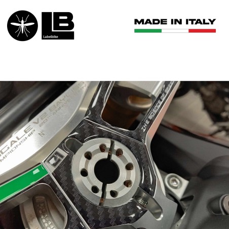 Adesivo 3D Piastra Forcella Sterzo compatibile con Ducati Panigale V2 Bayliss