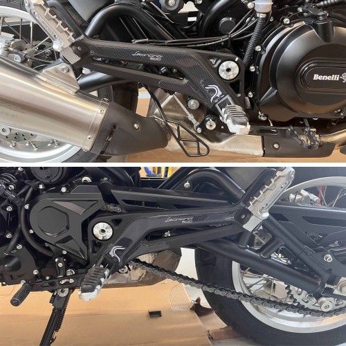 3D Sticker Heel protector motorbike compatible with Benelli Leoncino 500