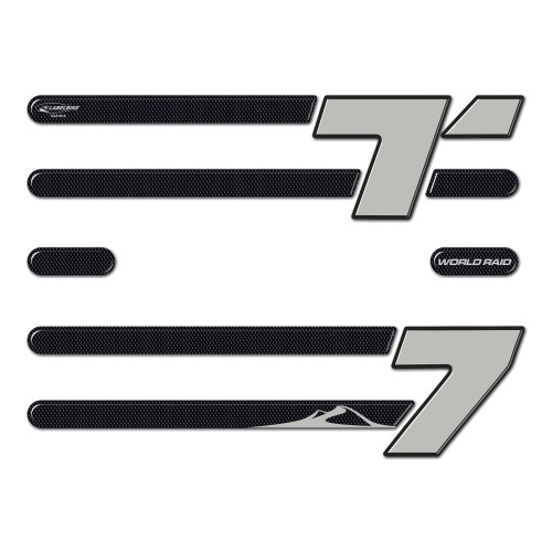 Adesivo 3D Protezione Bauletto Centrale compatibile con moto Yamaha Tenere 700 2