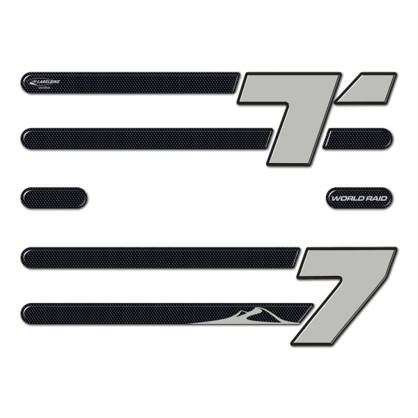 Sticker 3D Protection Coffre Central compatible avec la moto Yamaha Tenere 700