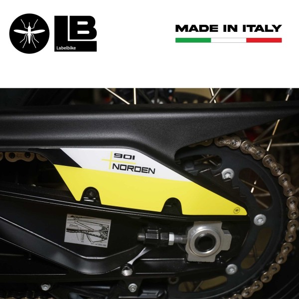 Adesivo 3D Protezione cinghia moto compatibile con Husqvarna Norden 901