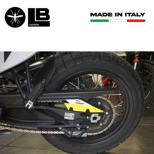 Aufkleber 3D Motorradgurt Schutz kompatibel mit Husqvarna Norden 901