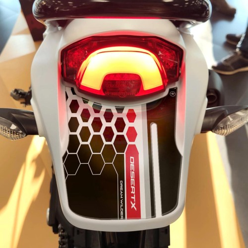 Sticker 3D Rear Tail protector motorbike compatible with Ducati DesertX