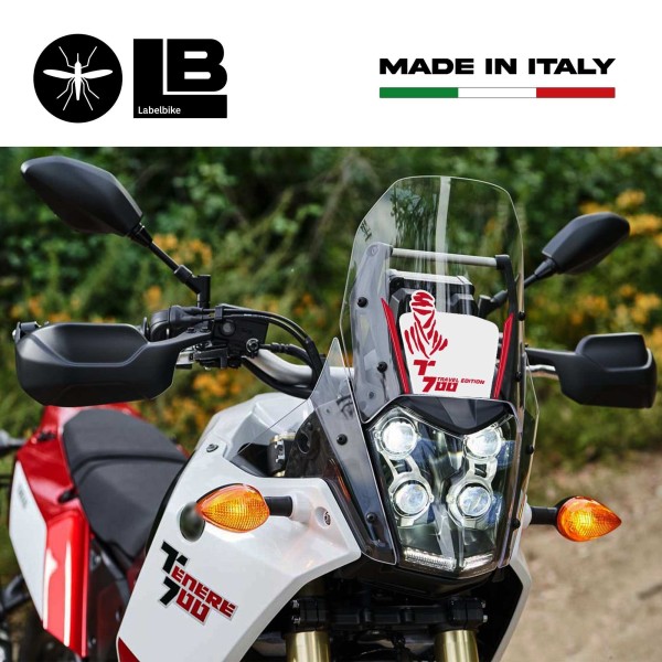 Adesivo 3D Protezione Cupolino compatibile con Yamaha Tenere 700 2019-2022