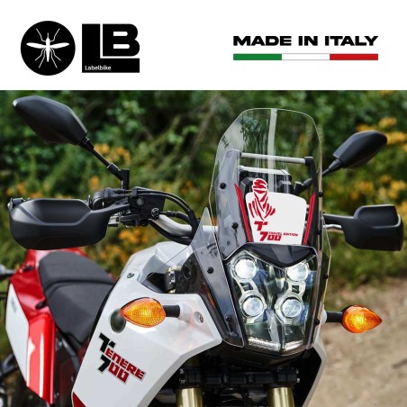 Adesivo 3D Protezione Cupolino compatibile con Yamaha Tenere 700 2019-2022