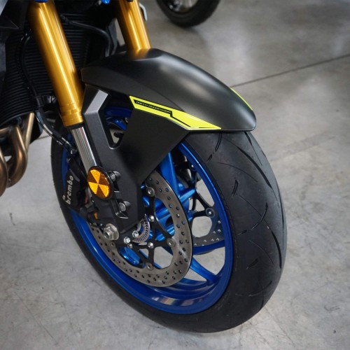 Adesivo 3D Protezione Parafango giallo FLUO compatibile con Suzuki GSX-S 2021-23