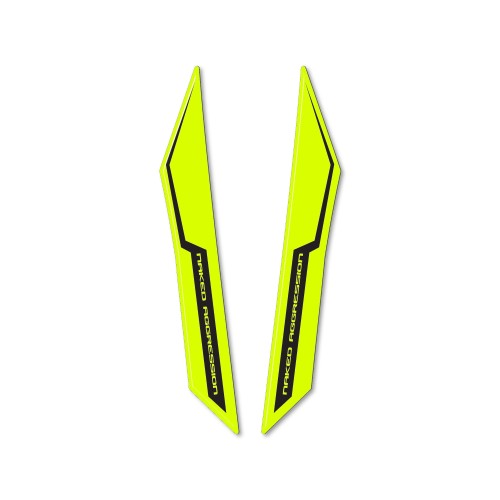 Protector de guardabarros adhesivo 3D amarillo FLUO compatible con Suzuki GSX-S 2021-23 2