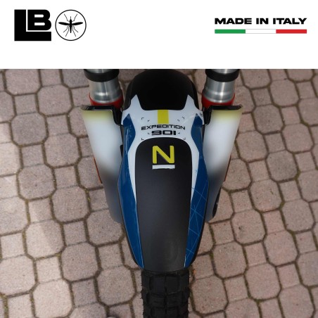 Adesivo 3D Protezione Parafango moto compatibile con Husqvarna Norden 901 2023-5