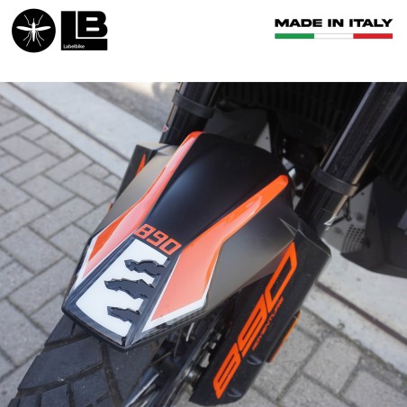 Adesivo 3D Protezione Parafango moto compatibile con KTM 890 Adventure 2021-2022