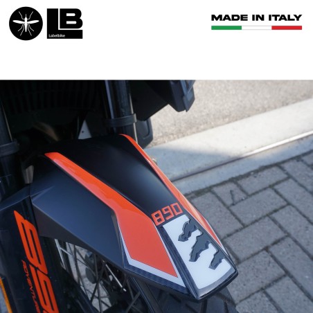 Adesivo 3D Protezione Parafango moto compatibile con KTM 890 Adventure 2021-2022