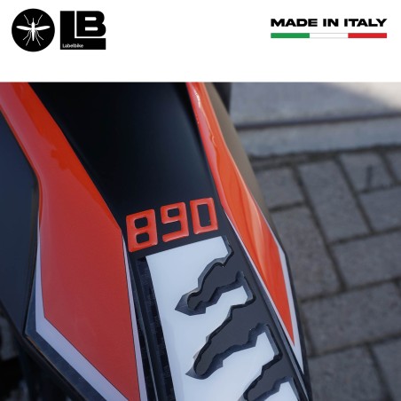 Adesivo 3D Protezione Parafango moto compatibile con KTM 890 Adventure 2021-2022