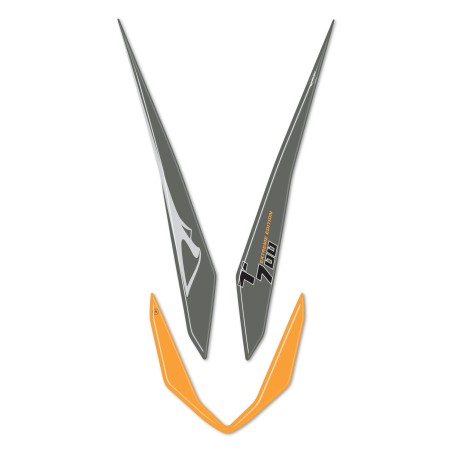 Pegatina de protección 3D para guardabarros de moto compatible con Yamaha Tenere 700 2023