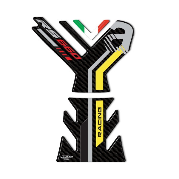 Adesivo 3D Protezione Paraserbatoio compatibile con Aprilia RS 660 2020-2025