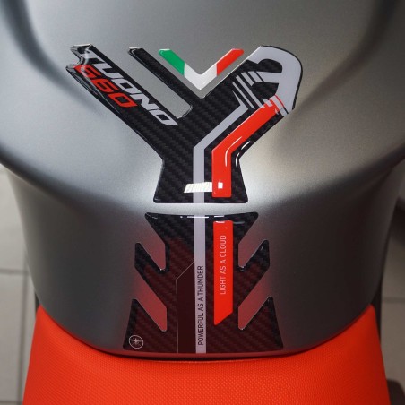 Adesivo 3D Protezione Paraserbatoio compatibile con Aprilia Tuono 660 2021-2023