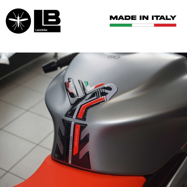 Adesivo 3D Protezione Paraserbatoio compatibile con Aprilia Tuono 660 2021-2023