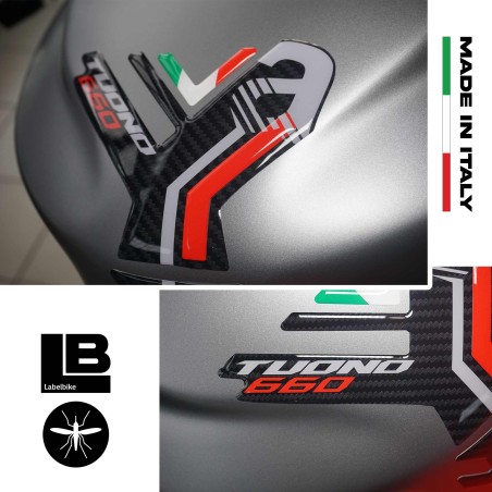 Adesivo 3D Protezione Paraserbatoio compatibile con Aprilia Tuono 660 2021-2023
