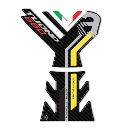 Adesivo 3D Protezione Paraserbatoio compatibile con Aprilia Tuono 660 2021-2023