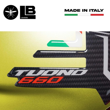 Adesivo 3D Protezione Paraserbatoio compatibile con Aprilia Tuono 660 2021-2023