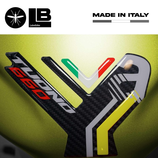 Adesivo 3D Protezione Paraserbatoio compatibile con Aprilia Tuono 660 2021-2023