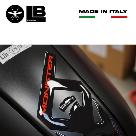 Autocollant 3D de protection de réservoir compatible avec Ducati Monster 937 2021