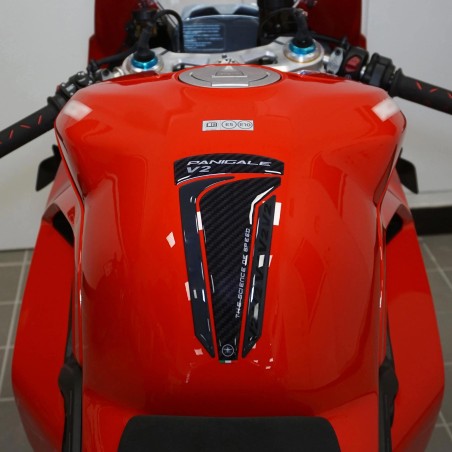 Adhesivo protector de depósito 3D compatible con Ducati Panigale V2 2020-2024