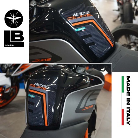 3D Tank Guard sticker compatible with Ktm Duke 125 2017-2023 motorbikes