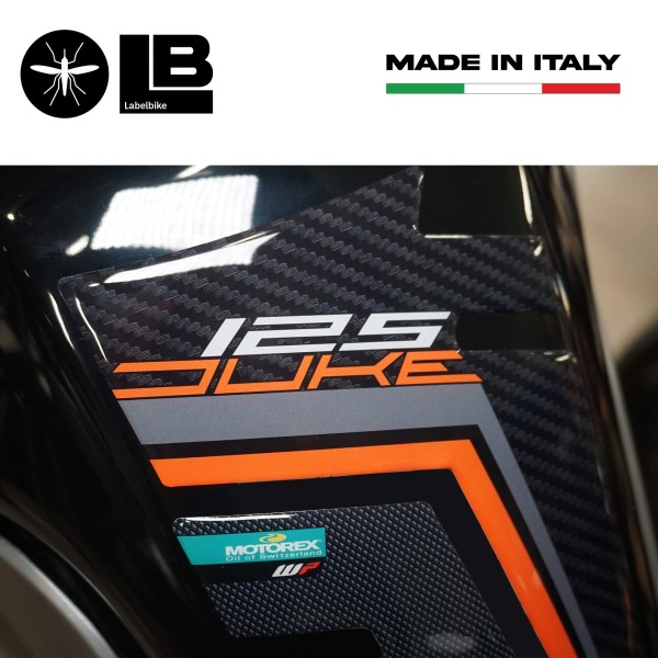3D Tank Guard Aufkleber kompatibel mit Ktm Duke 125 2017-2023 Motorrädern