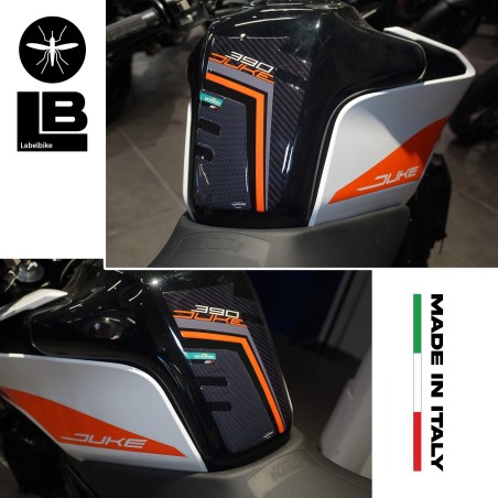 Adesivo 3D protezione Paraserbatoio compatibile con moto Ktm Duke 390 2017-2021