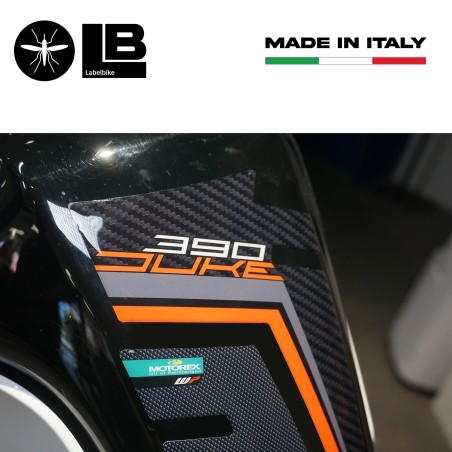 Adesivo 3D protezione Paraserbatoio compatibile con moto Ktm Duke 390 2017-2021