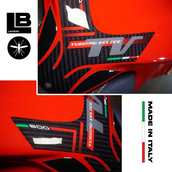 3D Tank Guard Aufkleber kompatibel mit Mv Agusta Turismo Veloce