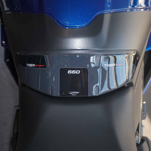 Adesivo 3D Protezione Paraserbatoio inferiore compatibile con Triumph Tiger 660 Sport