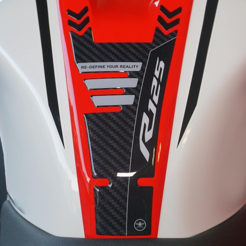 Pegatina 3D protector de depósito de moto compatible con Yamaha R125 2019-2025