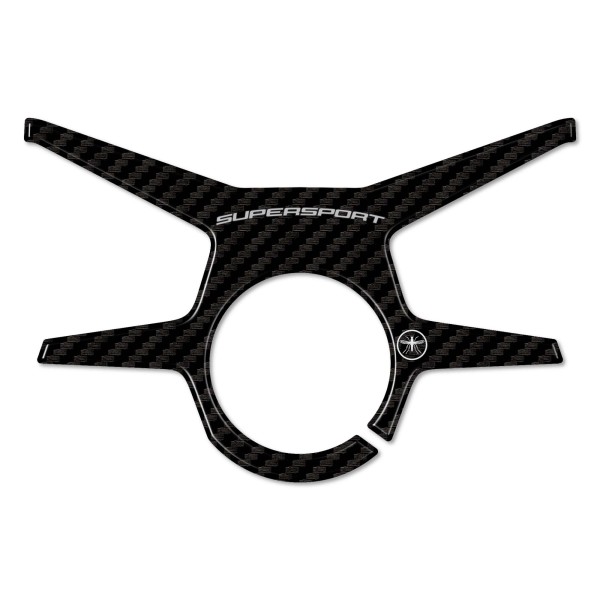 Adhesive 3D Fork Plate Protection compatible with Ducati Supersport bikes