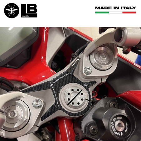 Protección adhesiva 3D para placas de horquilla compatible con motos Ducati Supersport