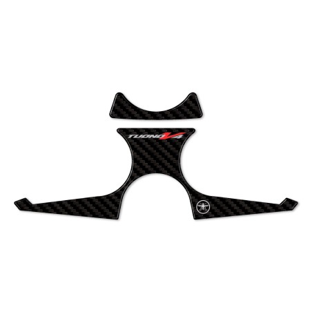 Selbstklebende 3D Motorrad-Gabelschutzplatte kompatibel mit Aprilia Tuono V4