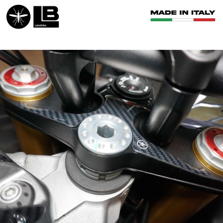 Protección adhesiva 3D para horquilla de moto compatible con Aprilia Tuono V4