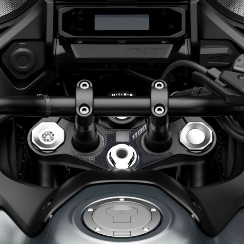 Adesivo 3D Protezione piastra sterzo moto compatibile con Honda Nt1100 2022-2023