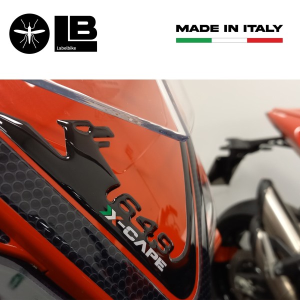 3D Aufkleber Frontnasenschutz kompatibel mit Moto Morini X-CAPE