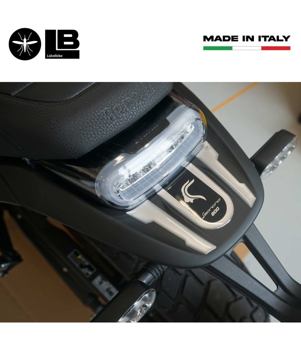 Protecteur 3D adhésif en résine pour l'arrière de la moto compatible avec Benelli Leoncino 800