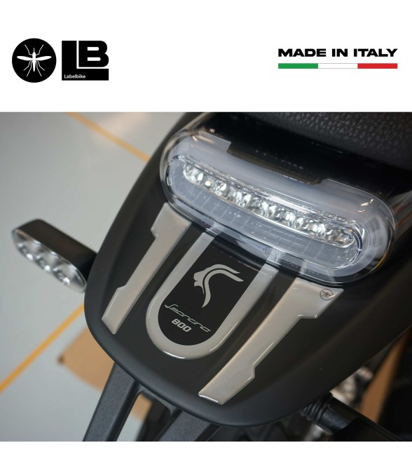 Protecteur 3D adhésif en résine pour l'arrière de la moto compatible avec Benelli Leoncino 800