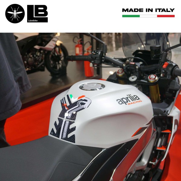 Adesivo 3D Protezione serbatoio compatibile con Aprilia Tuono V4 1100 2021-2025
